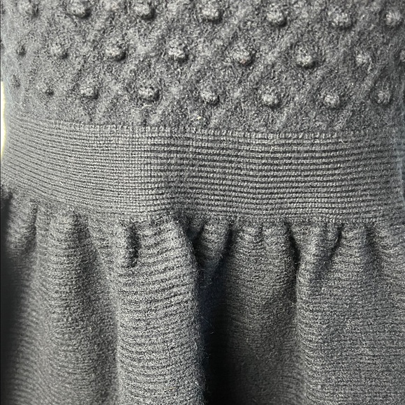 Valentino Red Short Black Fit and Flare Knit Mini Dress crew neck - Picture 4 of 9